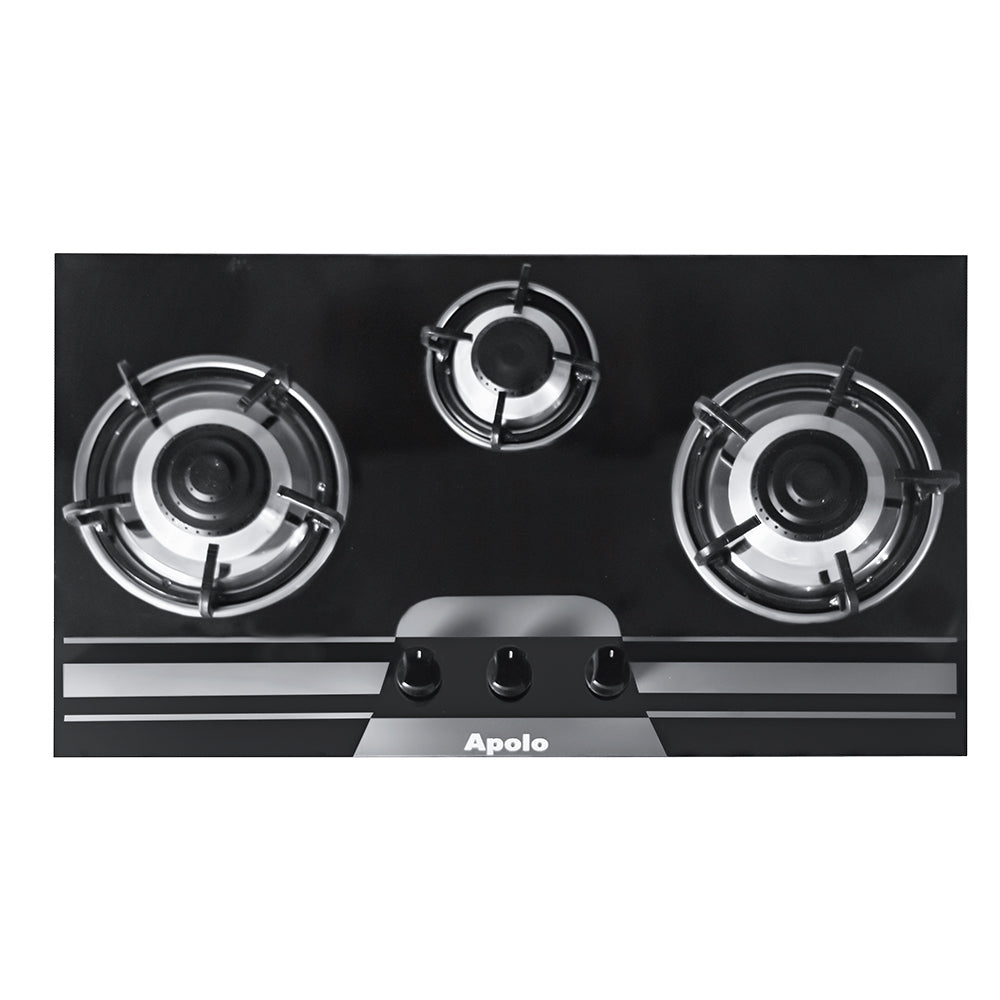 APOLO Manual Stove / Hob - Model 212 - 3 Burner - 100% Pure Stainless Steel Top