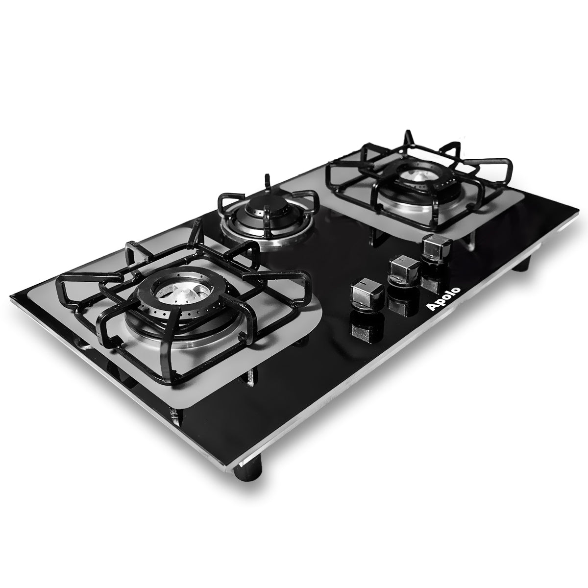 APOLO Manual Stove / Hob - Model 440 - 3 Burner - 100% Pure Stainless Steel Top