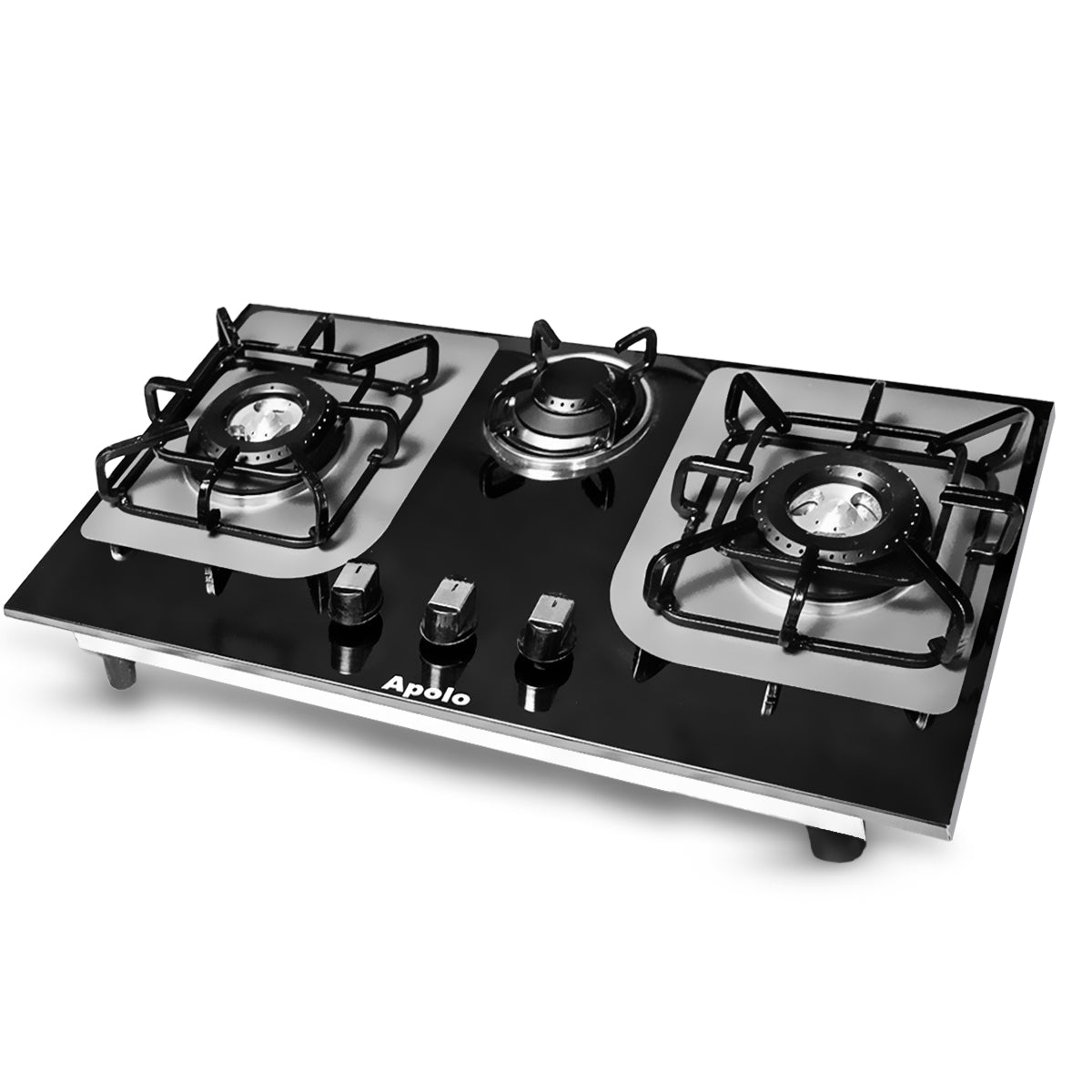 APOLO Manual Stove / Hob - Model 440 - 3 Burner - 100% Pure Stainless Steel Top