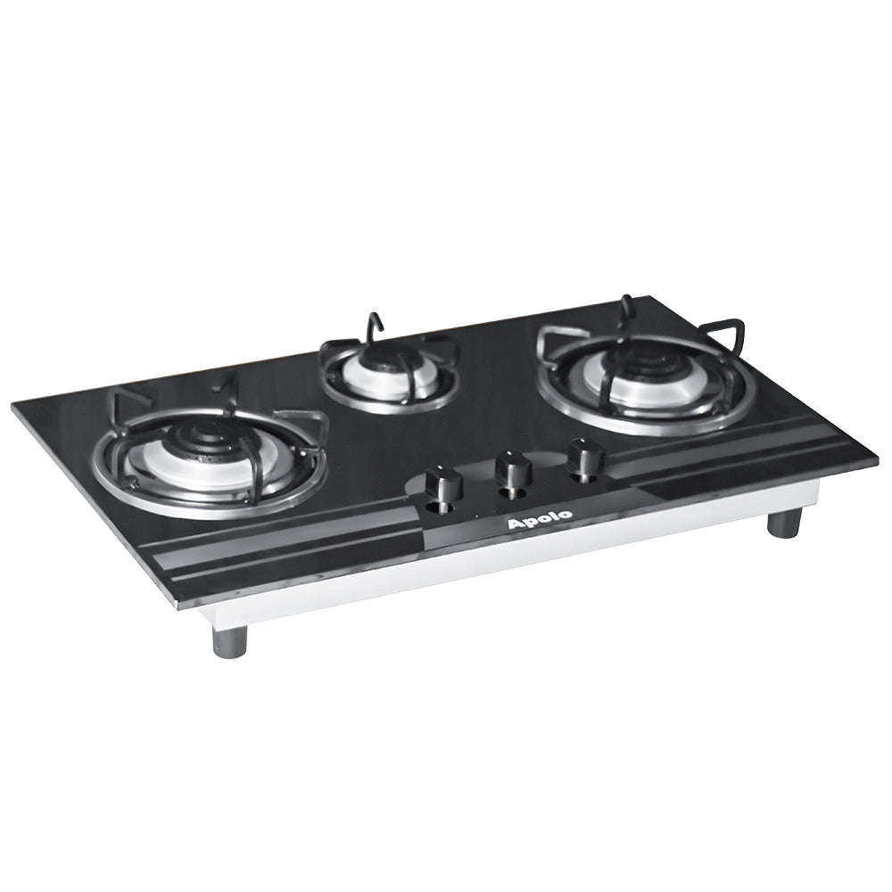 APOLO Manual Stove / Hob - Model 212 - 3 Burner - 100% Pure Stainless Steel Top