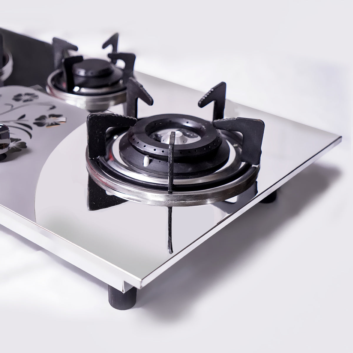 APOLO Automatic Hob - Model 615 - 3 Burner - Auto Ignition Stove - 100% Pure Stainless Steel Top