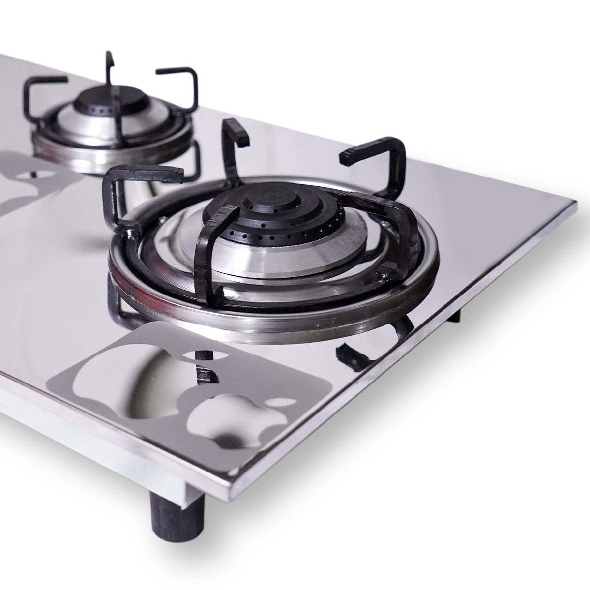 Model 215 - 3 Burner - Manual Hob / Stove - 100% Pure Stainless Steel Top