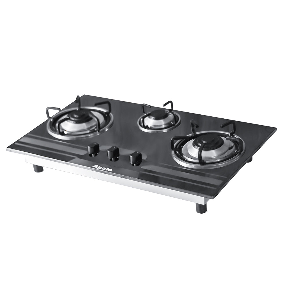 APOLO Manual Stove / Hob - Model 212 - 3 Burner - 100% Pure Stainless Steel Top