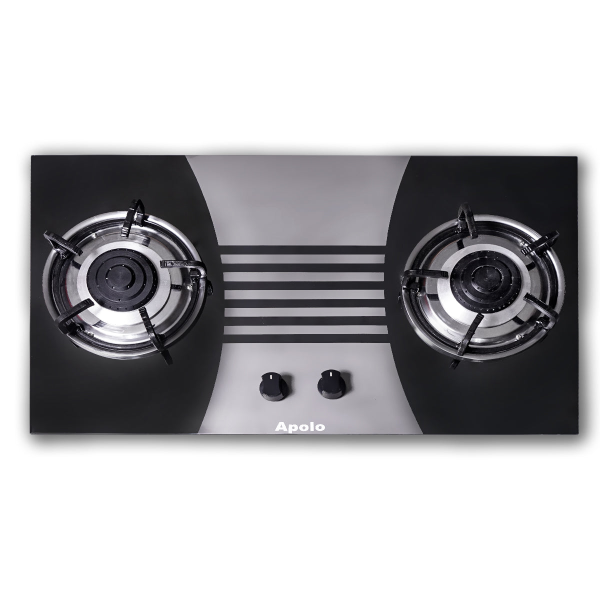 APOLO Manual Stove / Hob - Model 180 - 2 Burner - 100% Pure Stainless Steel Top