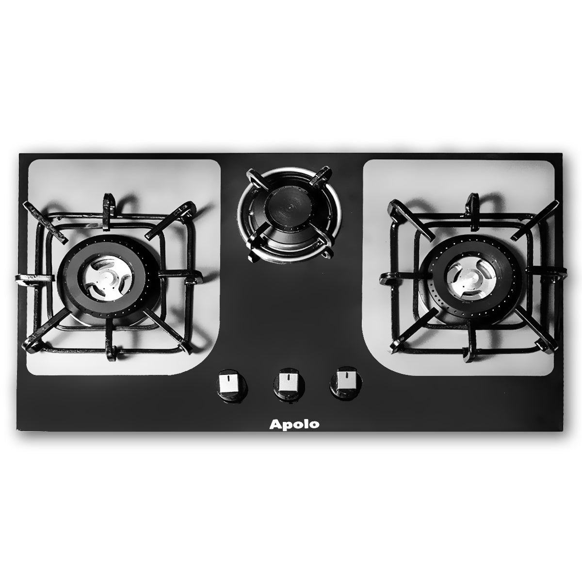 APOLO Manual Stove / Hob - Model 440 - 3 Burner - 100% Pure Stainless Steel Top