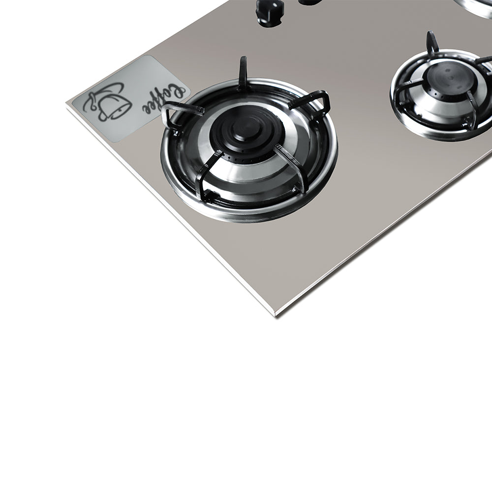 APOLO Manual Stove / Hob - Model 210 - 3 Burner - 100% Pure Stainless Steel Top