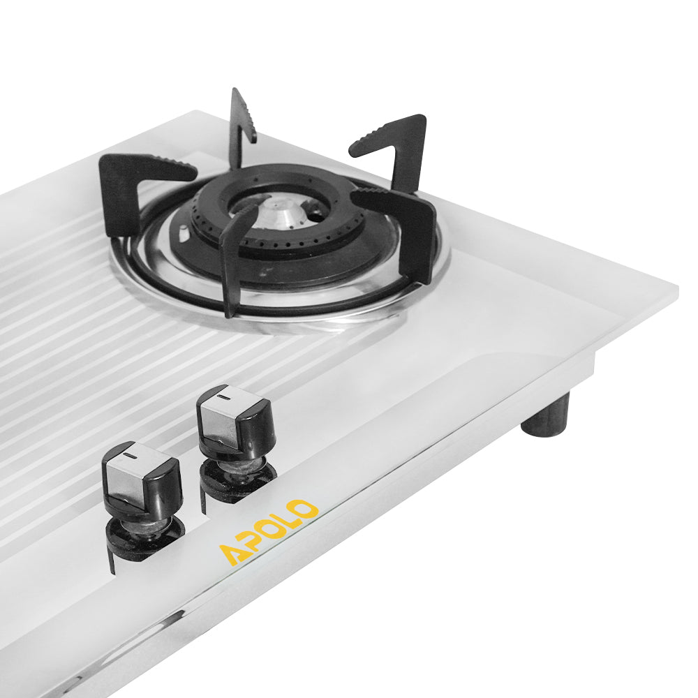 APOLO Automatic Hob - Model 605 - 2 Burner - Auto Ignition Stove - 100% Pure Stainless Steel Top