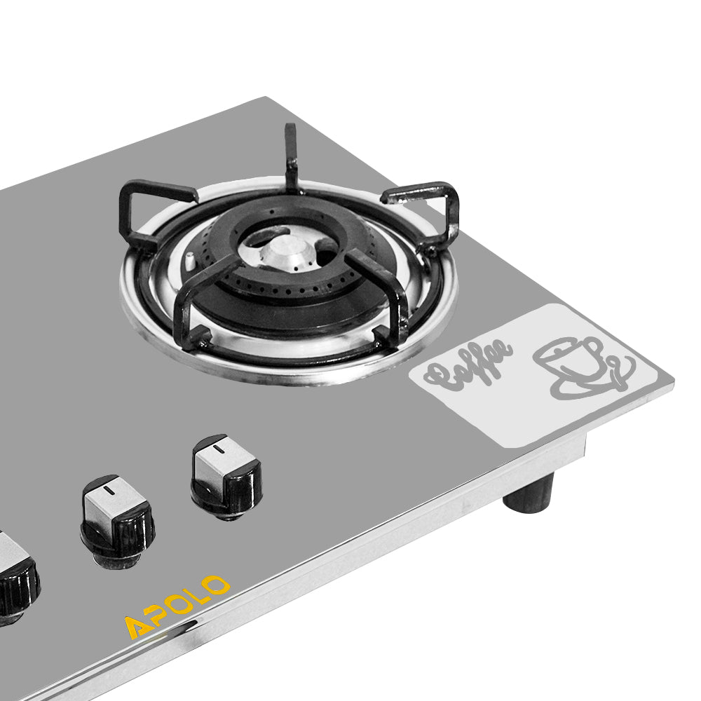 Model 510 - 3 Burner - Automatic Hob / Stove - 100% Pure Stainless Steel Top