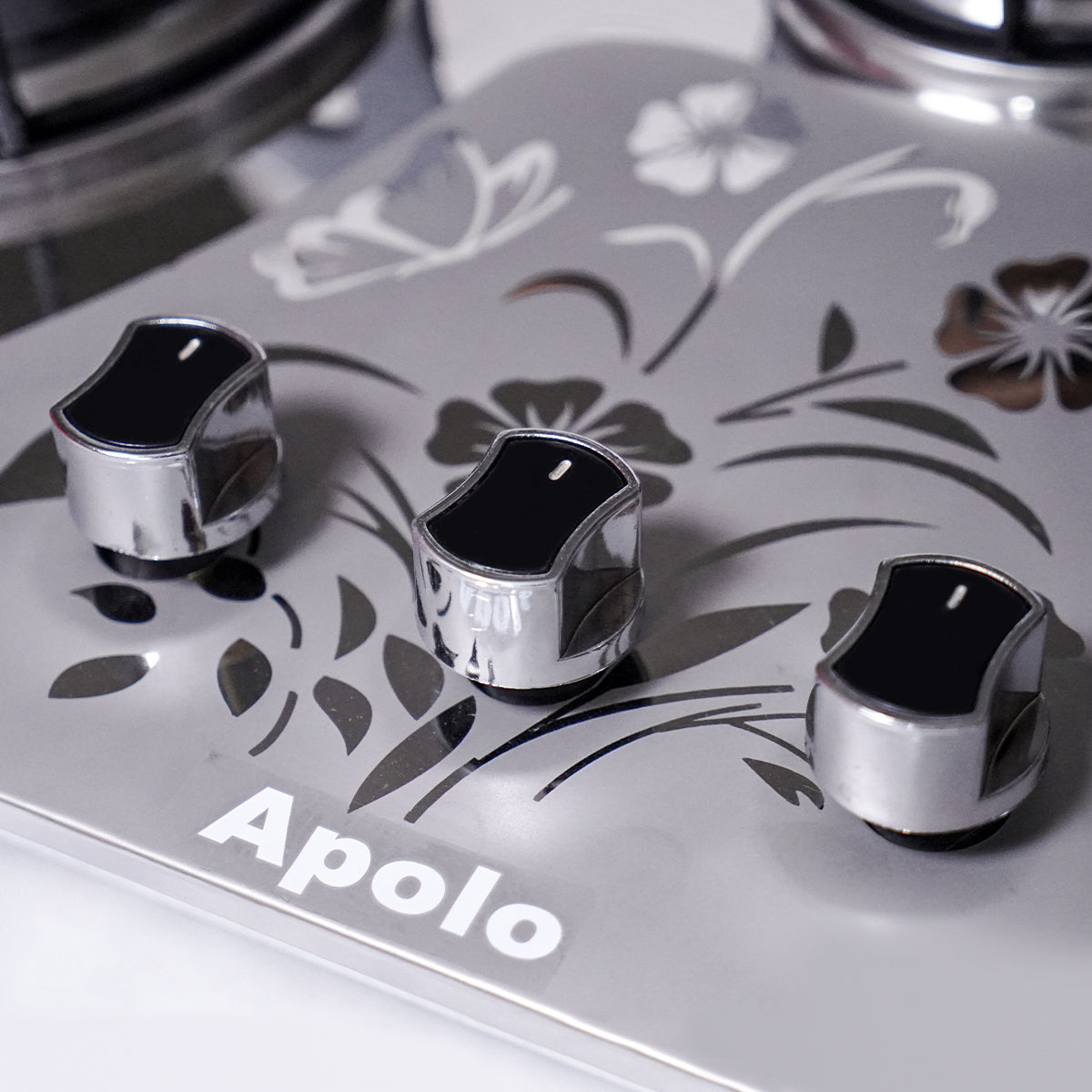 APOLO Automatic Hob - Model 615 - 3 Burner - Auto Ignition Stove - 100% Pure Stainless Steel Top