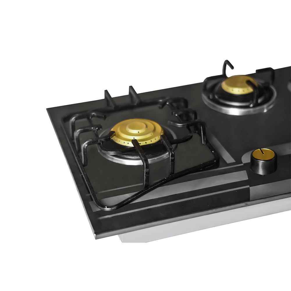 APOLO Manual Stove / Hob - Model 490 - 3 Burner - Heavy Duty - 100% Pure Stainless Steel Top