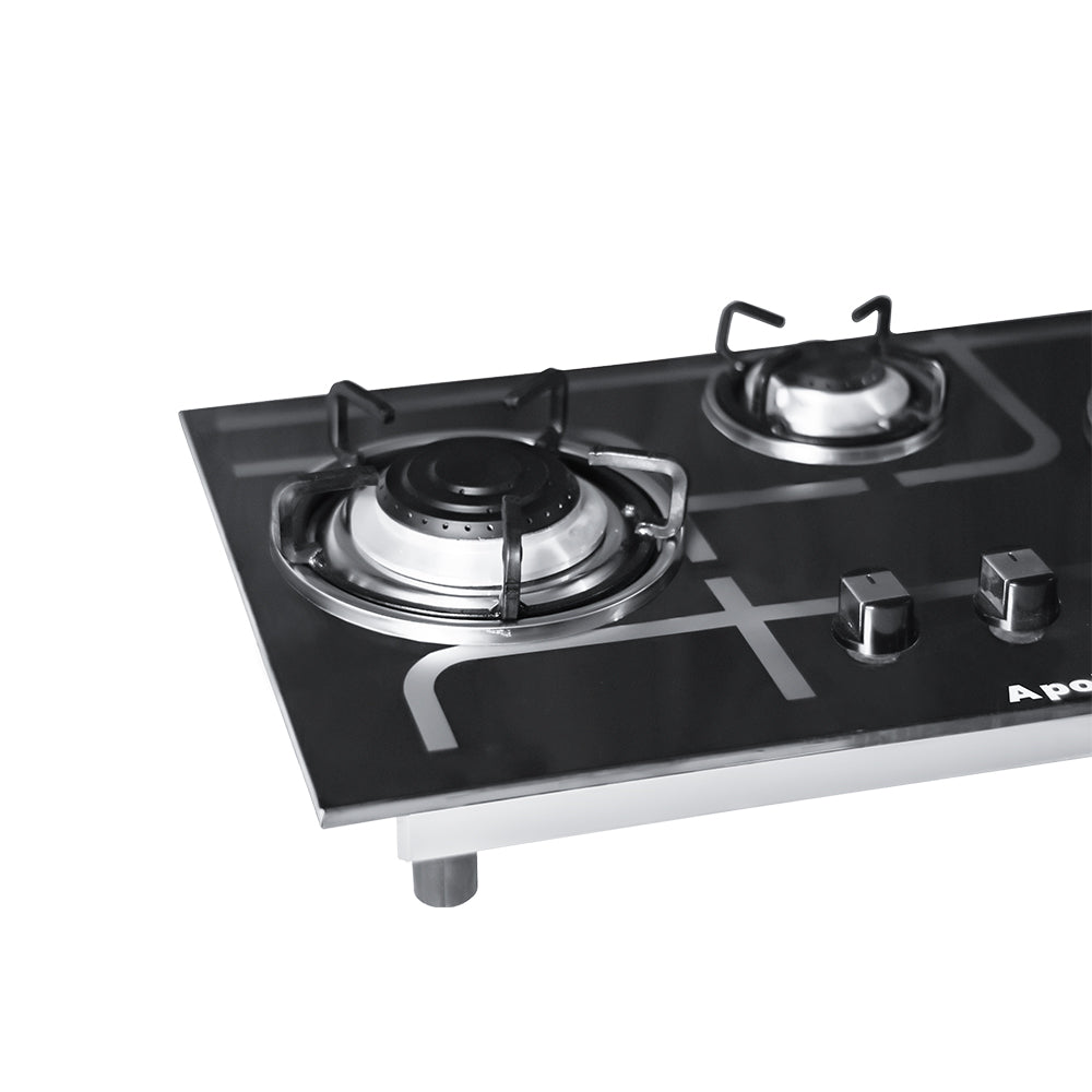 APOLO Automatic Hob - Model 590 - 3 Burner Auto Ignition Stove - 100% Pure Stainless Steel Top