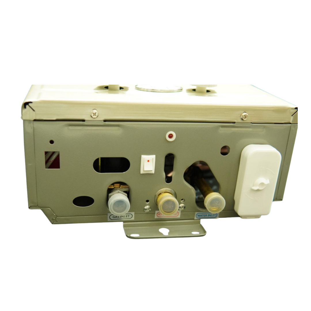 APOLO 7 Litre Instant Gas Water Heater - 100% Imported China Fitted Geyser - NG & LPG Geyser - AP 02