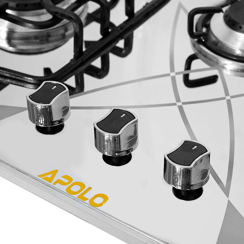 APOLO Manual Stove / Hob - Model 481 - 3 Burner - 100% Pure Stainless Steel Top