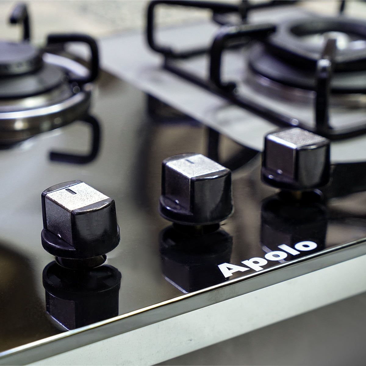 APOLO Manual Stove / Hob - Model 440 - 3 Burner - 100% Pure Stainless Steel Top