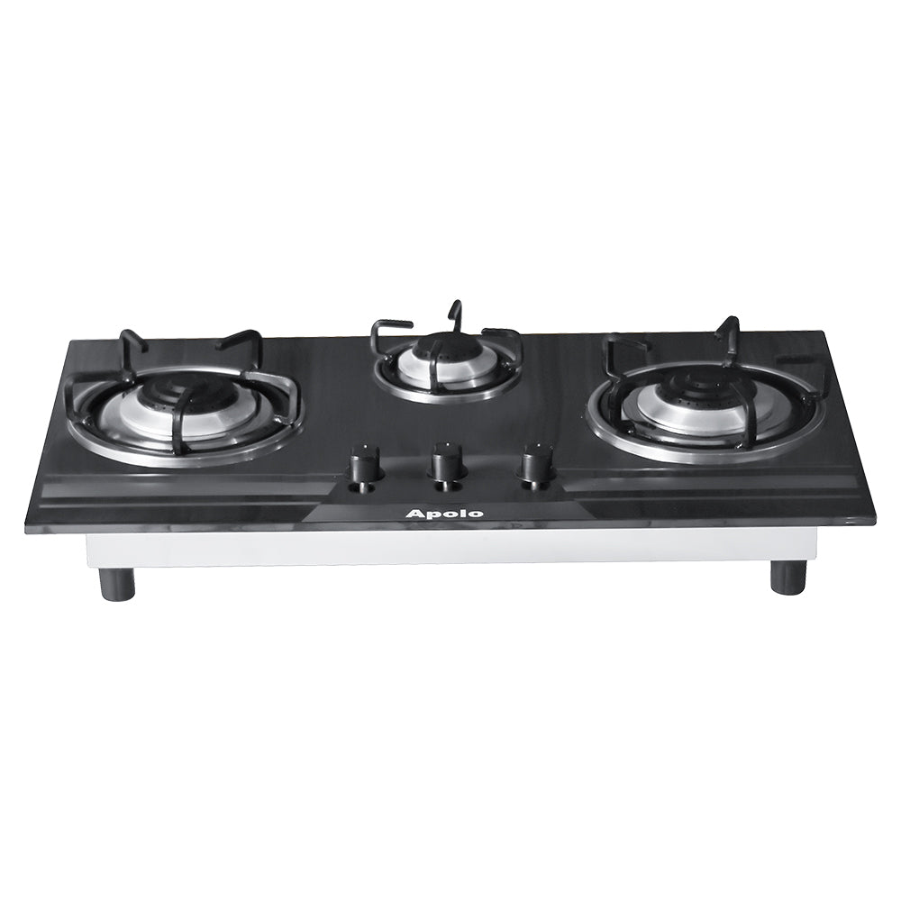 APOLO Manual Stove / Hob - Model 212 - 3 Burner - 100% Pure Stainless Steel Top